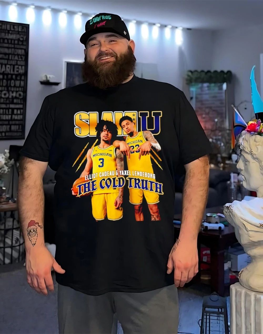 Yaxel Lendeborg and Yaxel Lendeborg Michigan Wolverines The Cold Truth shirt