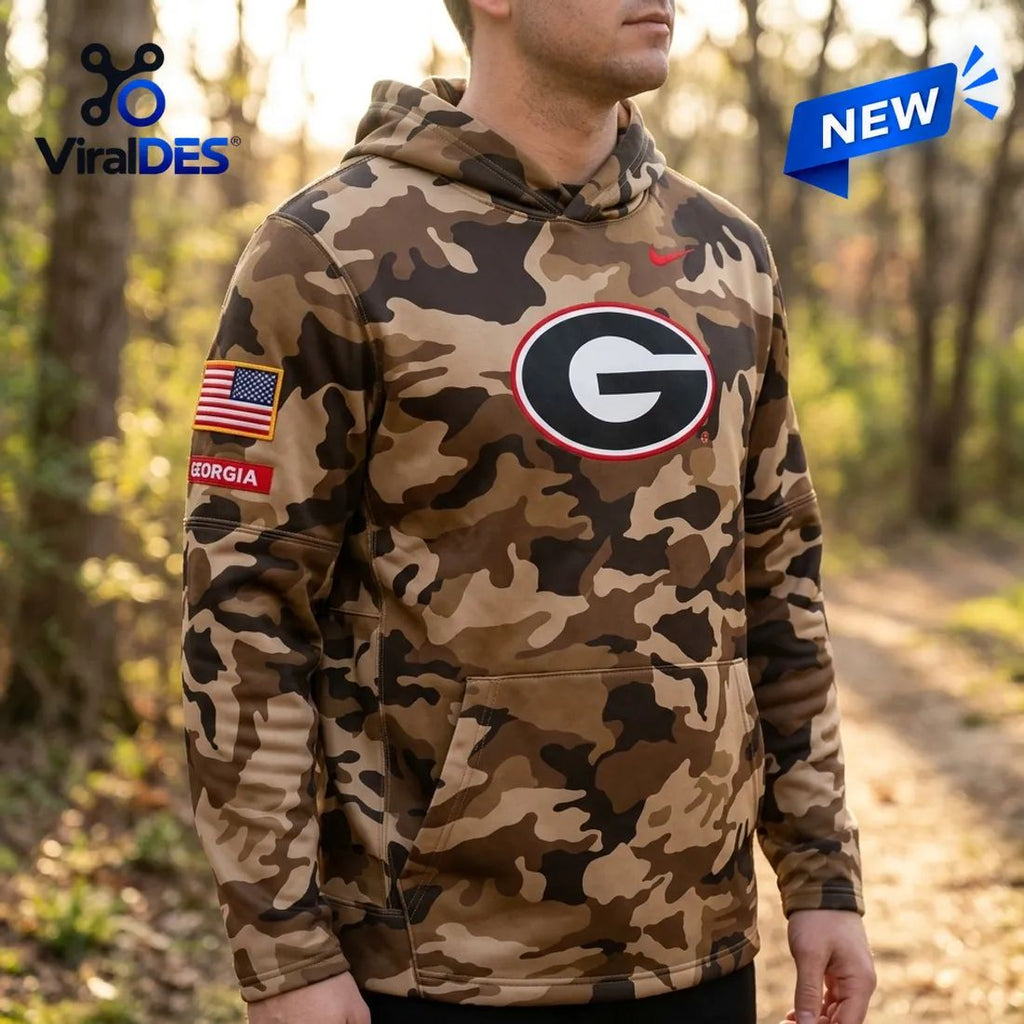 University of Georgia 2026 Military Appreciation Camo Hoodie