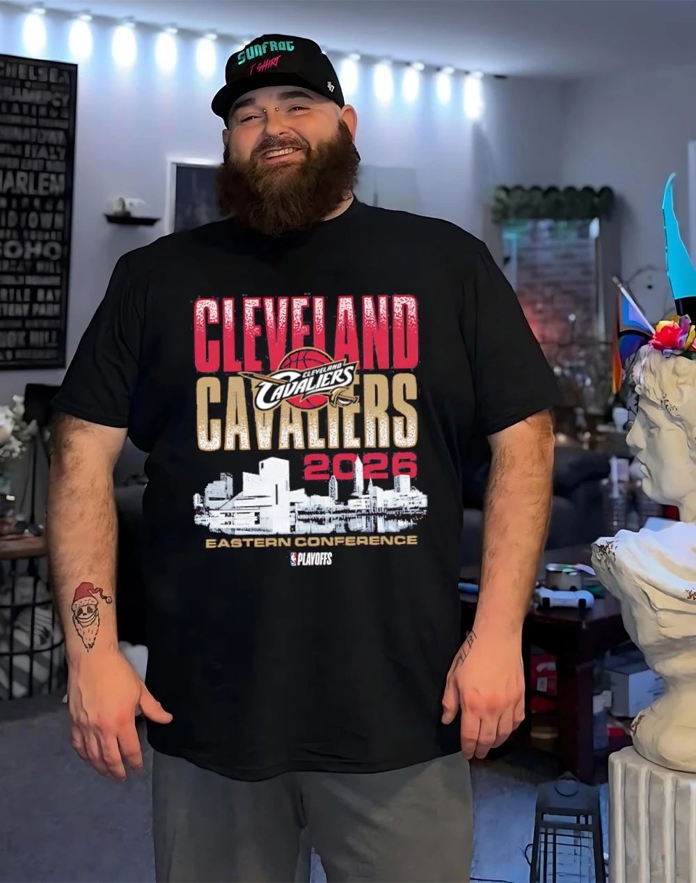 Cleveland Cavaliers Eastern Coference 2026 NBA Playoff skyline shirt