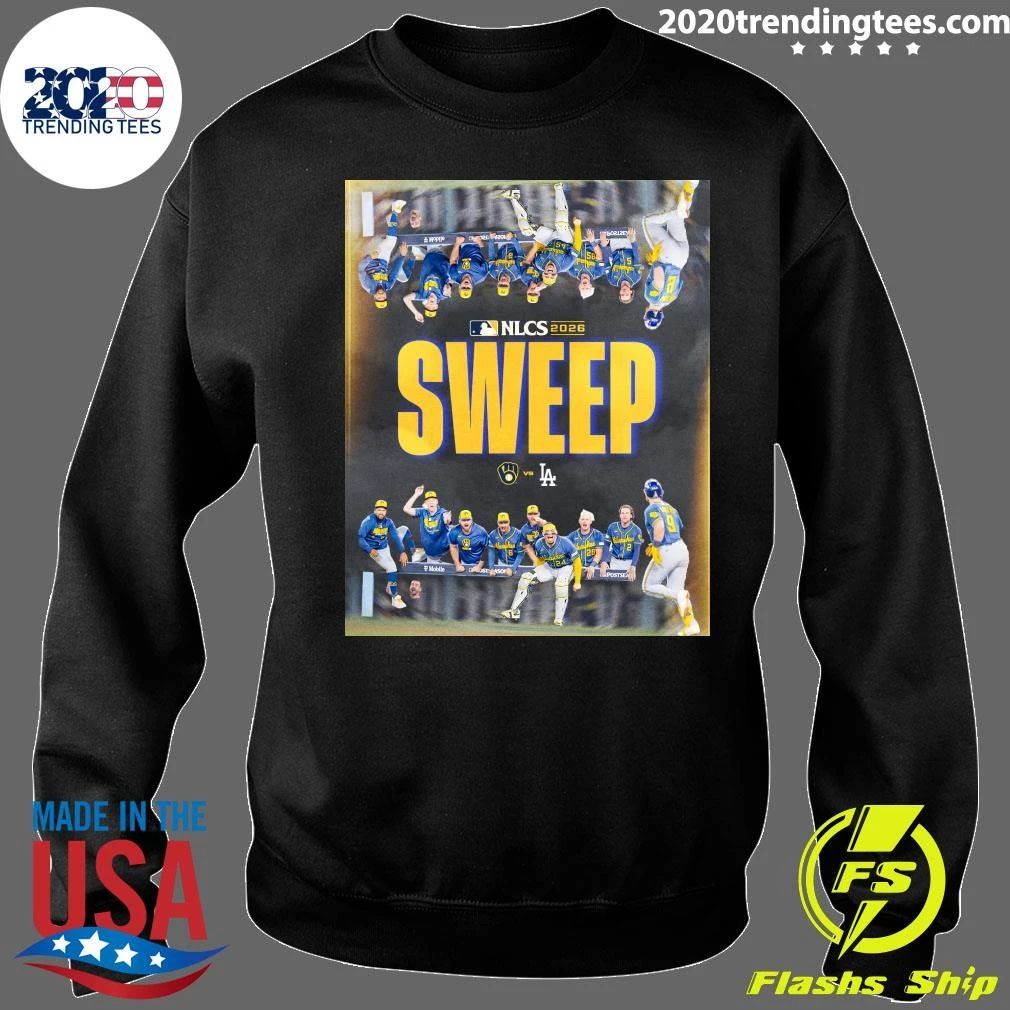Milwaukee Brewers NLCS 2026 Sweep Victory Over Los Angeles Dodgers Baseball Playoffs Champions Shirt
