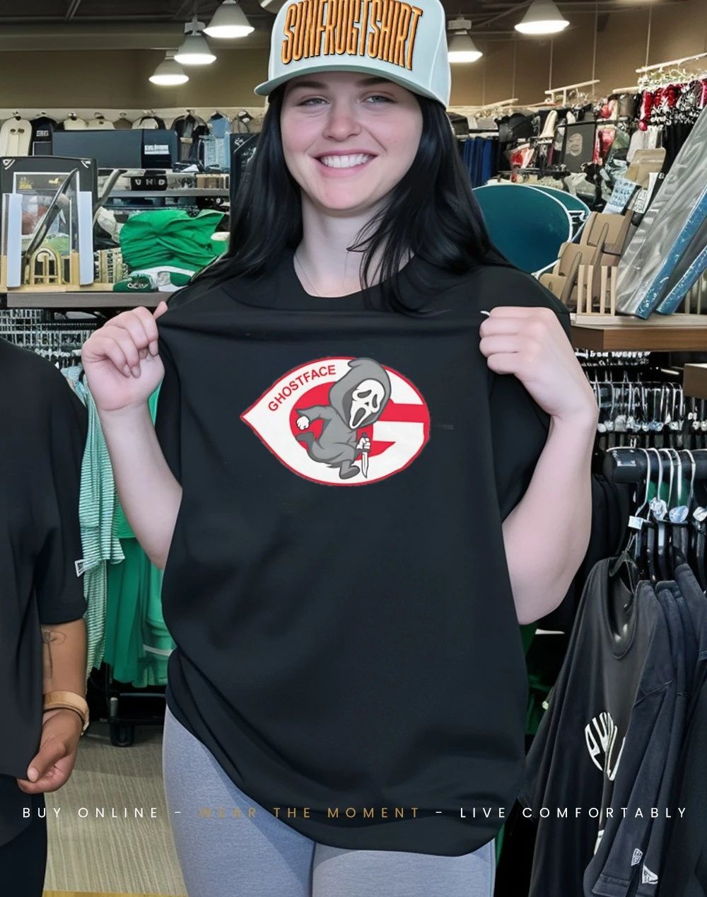Runnin’ Ghostface Running Man Cincinnati Reds shirt