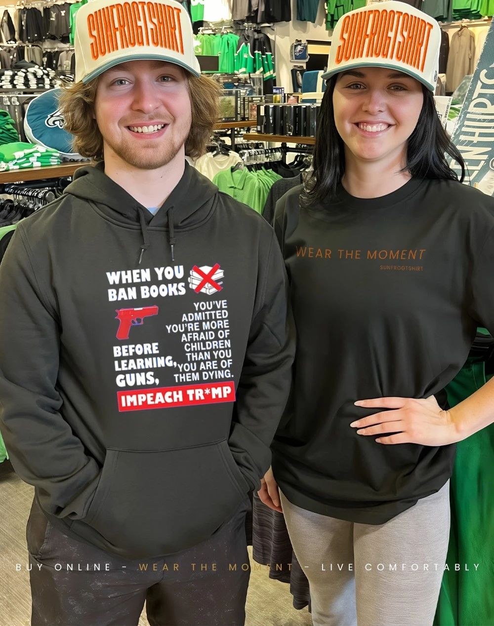 When You Ban Books Before Learning Guns Impeach Trump Shirt