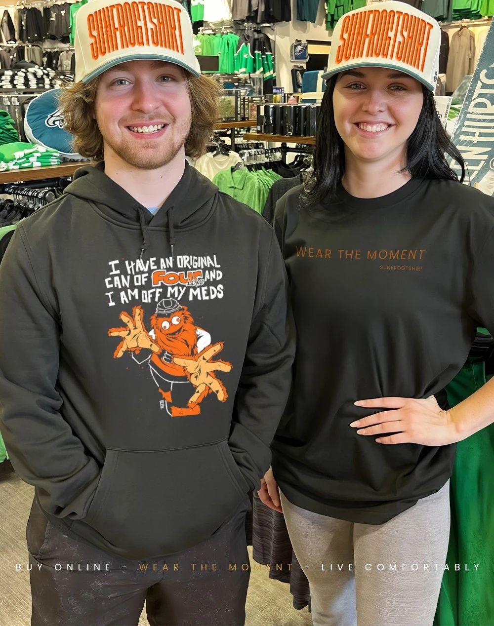 Philadelphia Flyers I have an original can of four and I am off my meds shirt
