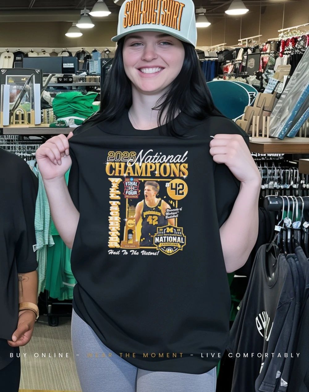 Will Tschetter 2026 Michigan Men’s Basketball National Champions hail to the victors shirt