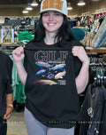 GILF guy into large fish shirt