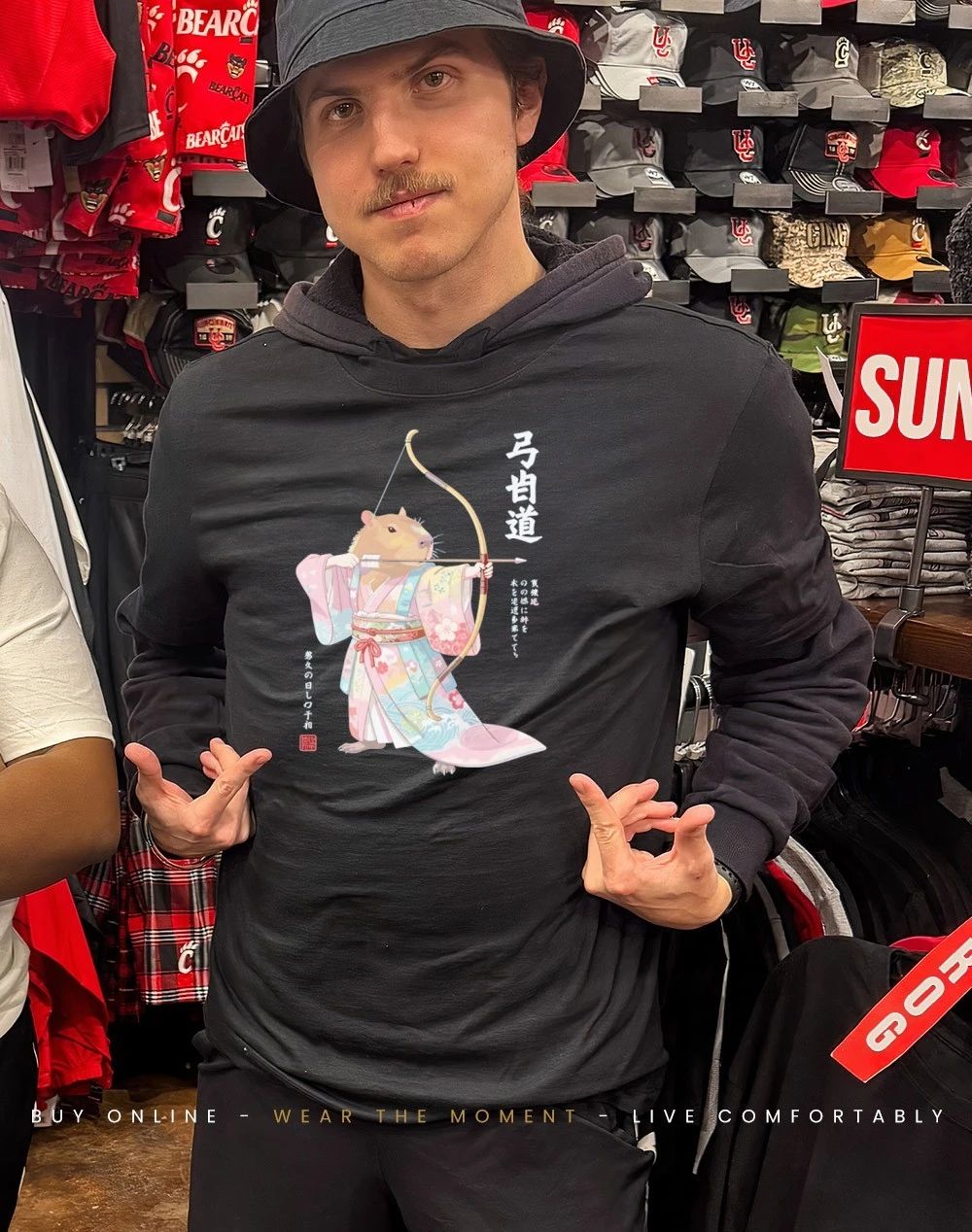 Capybara Samurai Kyudo Japanese Animal shirt