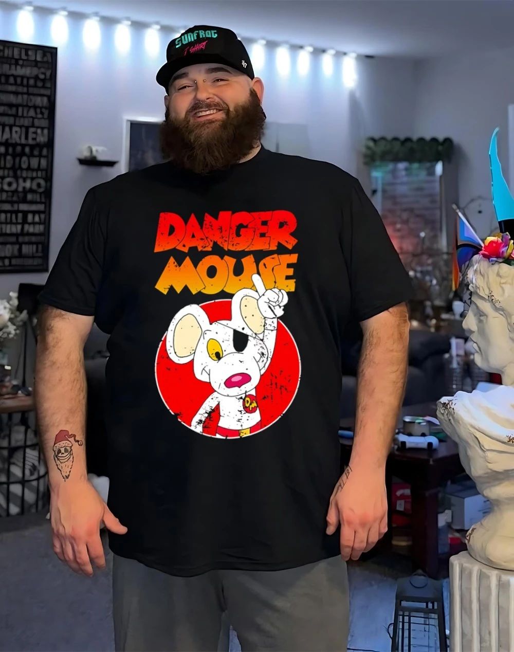 Danger Mouse secret agent retro cartoon shirt