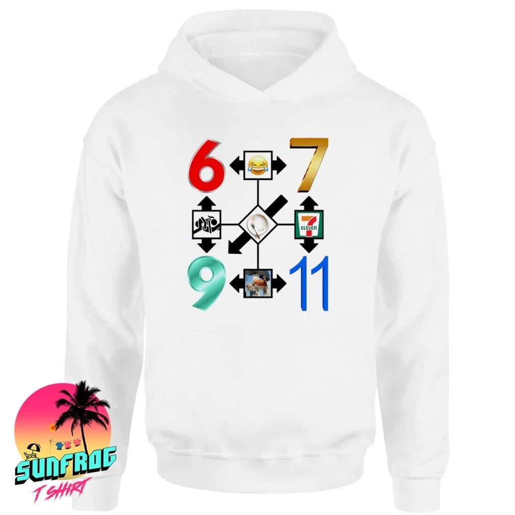 6-7 69 9.11 7 Ate 9 icon shirt