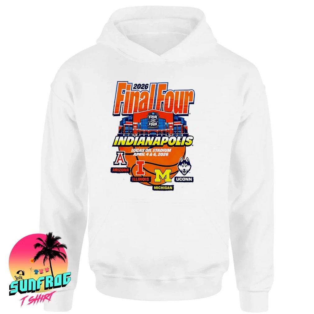 2026 Final Four Indianapolis Lucas Oil Stadium 4 Team Shirt