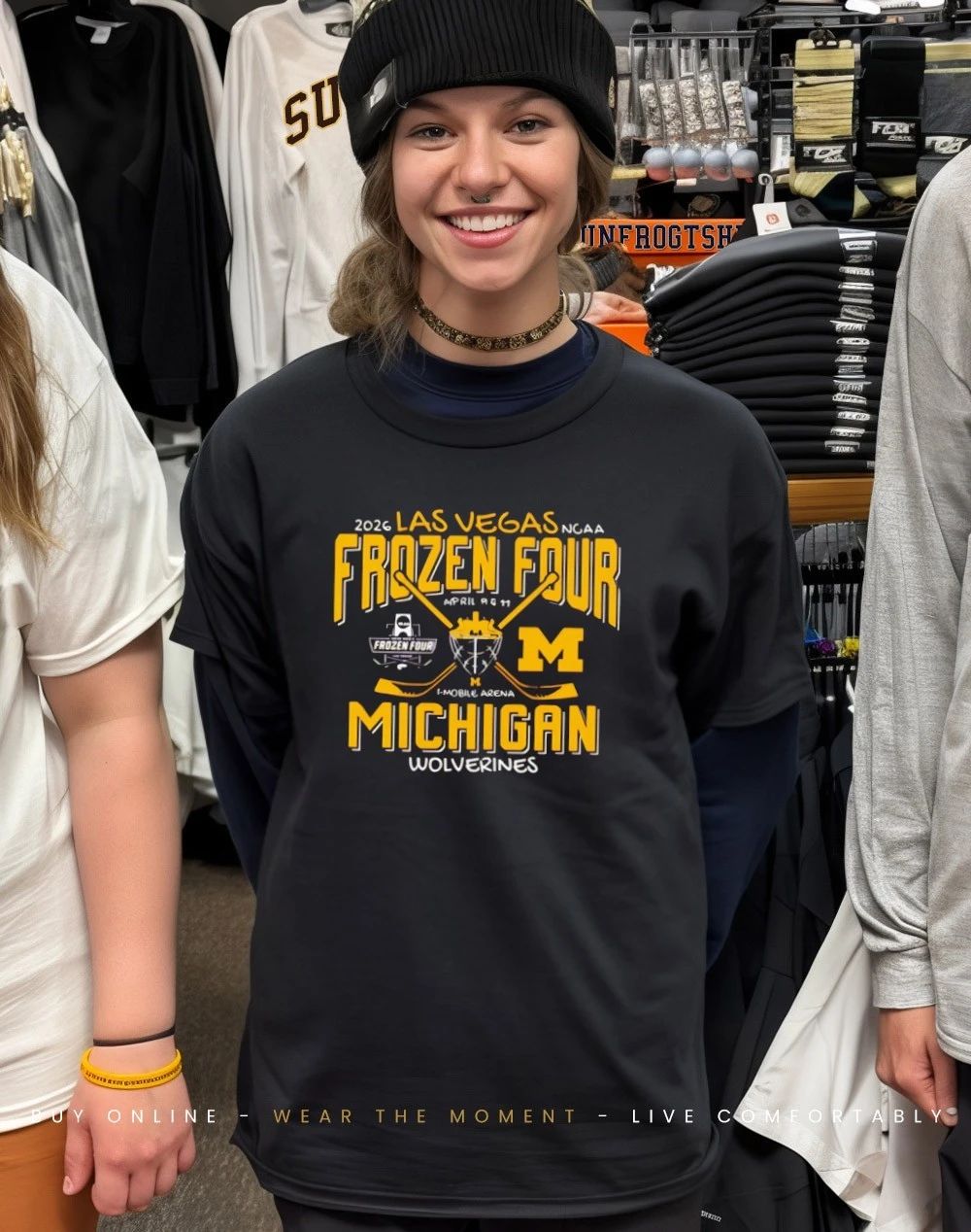 2026 Men’s Ice Hockey Frozen Four Bound Michigan Wolverines shirt