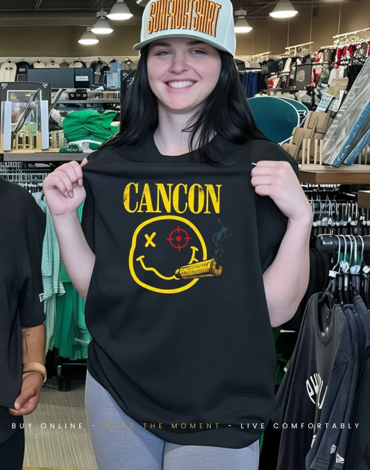 Cancon Smiley smoking shirt