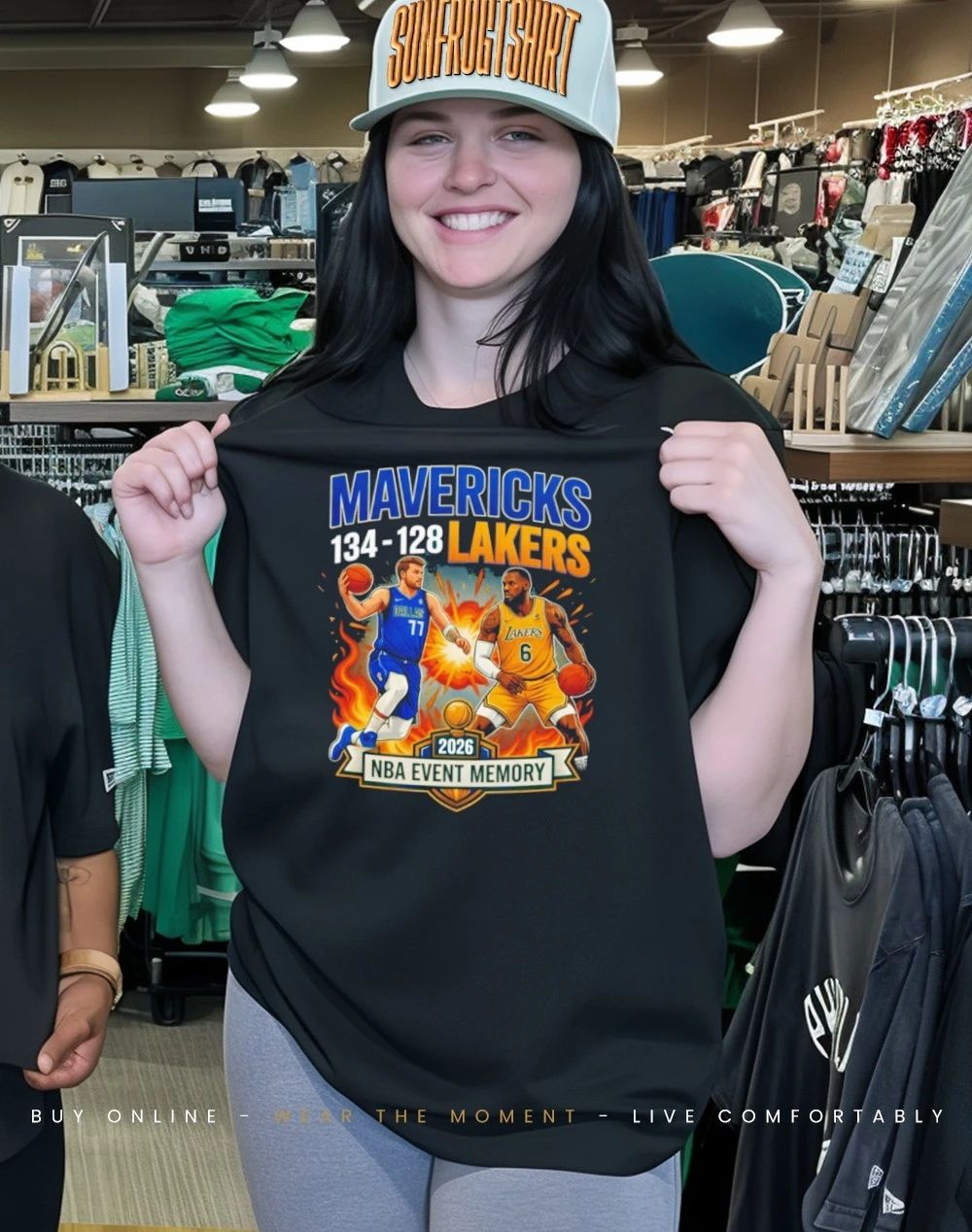Mavericks vs Lakers NBA Event Memory 2026 Mavericks 134-128 Lakers shirt