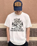 Mediocre hiker excellent snacker raccoon shirt