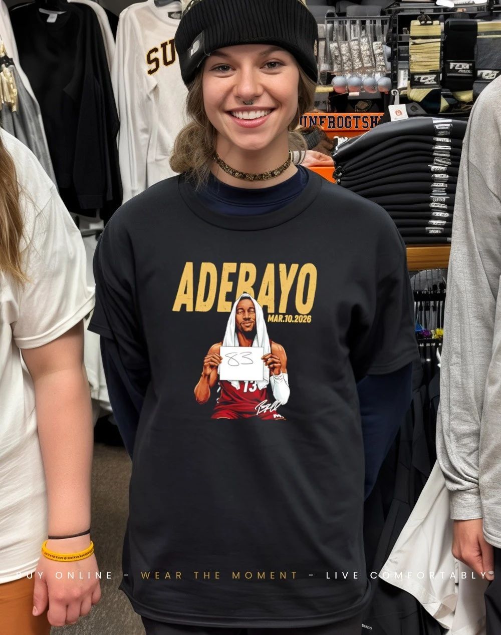 Bam Adebayo Miami Heat 83 Point Mar 10 2026 cartoon shirt
