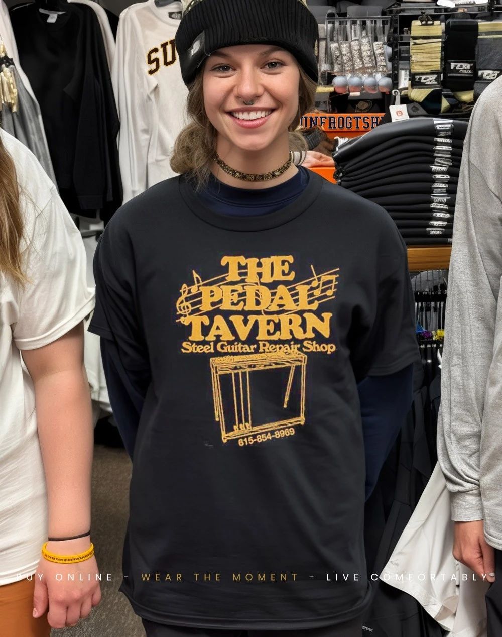 The Pedal Tavern Steel Guitar Repair shop shirt
