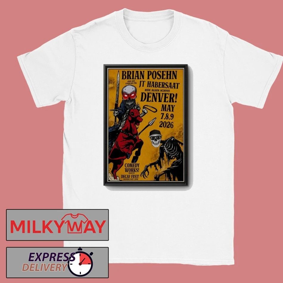 LIMITED May 7-9 2026 Brian Posehn Denver, Colorado Poster Tour shirt