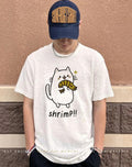 Doodle Cat Shrimp funny shirt