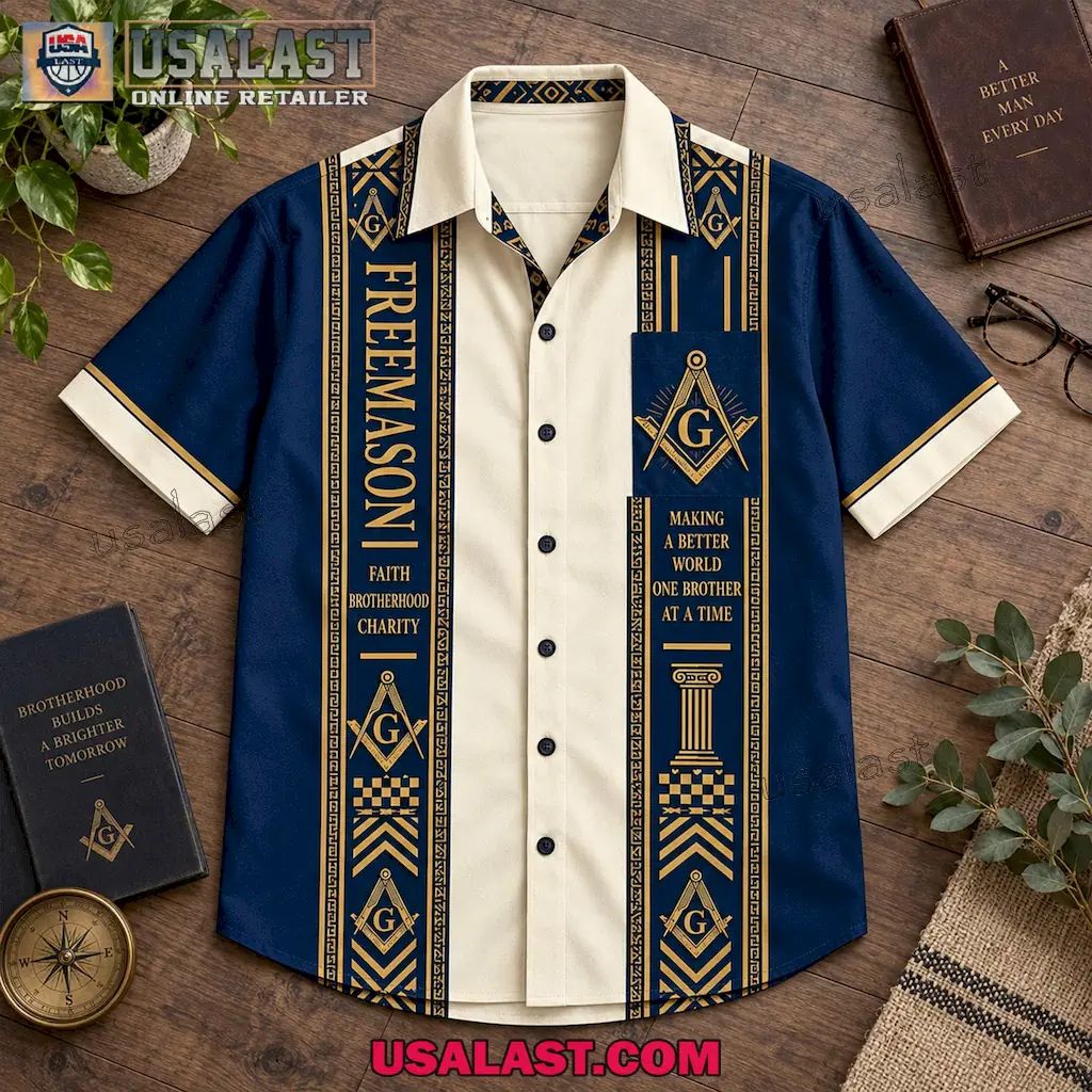 Freemasonry Making A Better World Premium Hawaiian Shirt