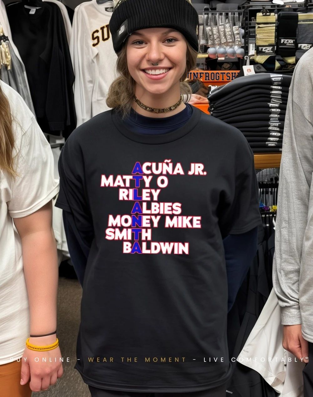 Atlanta Braves Baseball Players Names 2026 shirt
