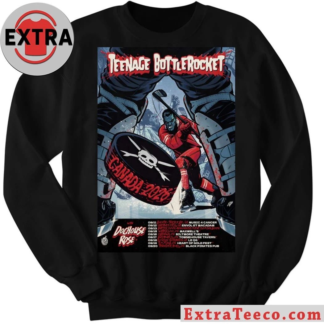 Teenage Bottlerocket With Doghouse Rose Canada Tour 2026 Poster Shirt