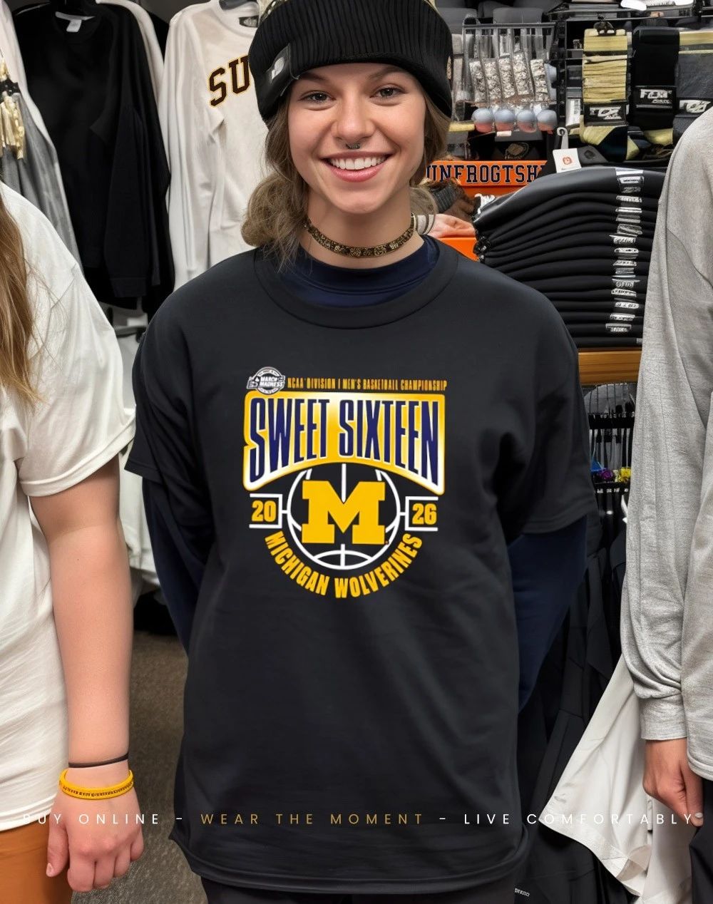 Michigan Wolverines Men’s Basketball 2026 March Madness Sweet 16 shirt