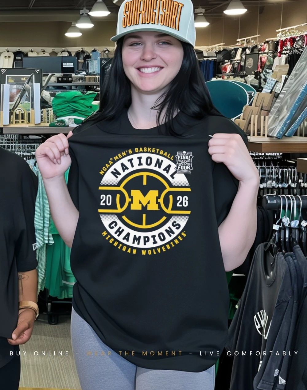 Michigan Wolverines 2026 Men’s Basketball National Champions Hardwood shirt