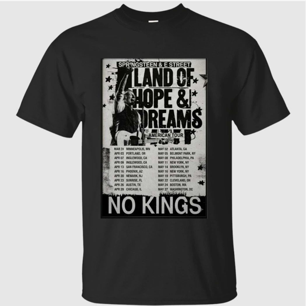 Springsteen E Street Band May 5 2026 American Tour No Kings Shirt