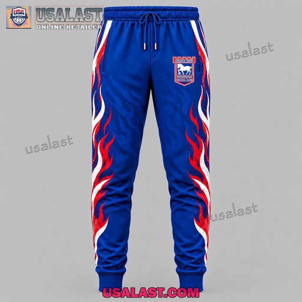 Ipswich Town Personalized Tracksuit Hoodie And Jogger Pant Set