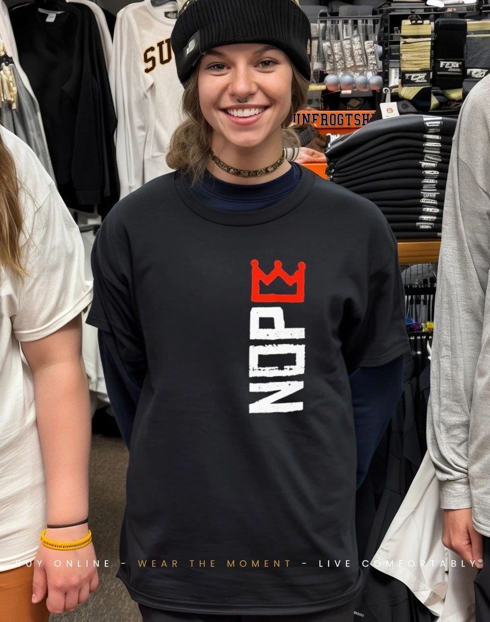 No King NOP crow shirt