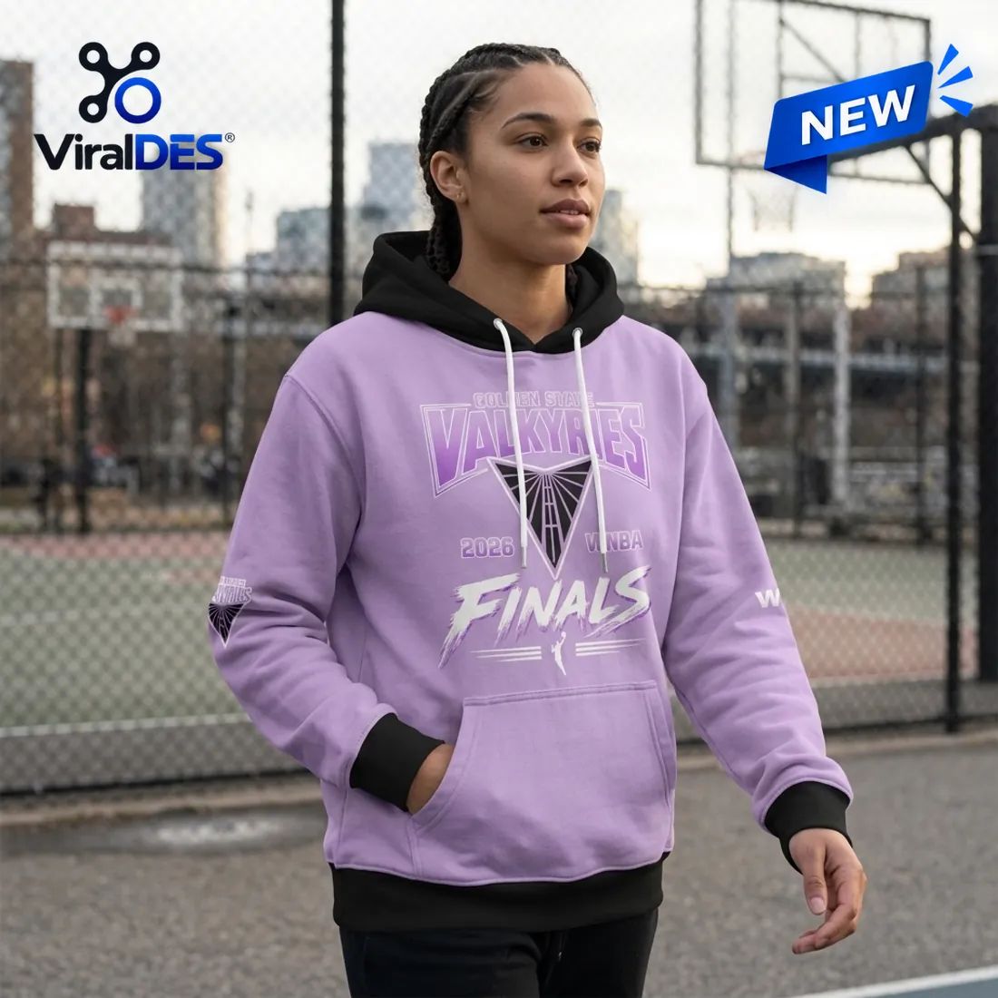 Golden State Valkyries 2026 Finals Lavender Hoodie