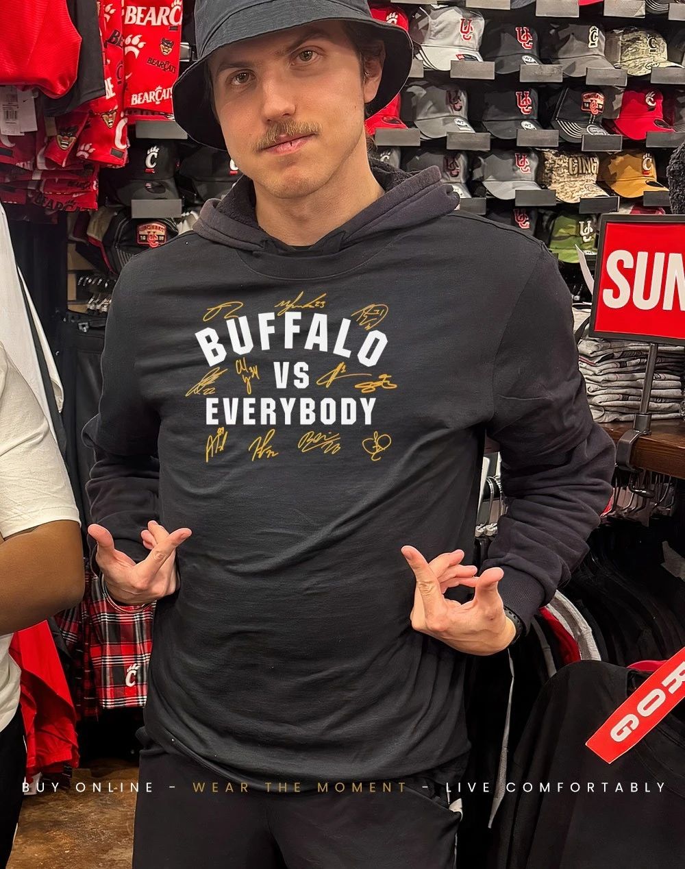 Buffalo Hockey vs Everybody signatures shirt