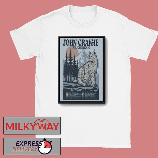 John Craigie With Jobi Riccio Europe October 2026 Tour Poster shirt
