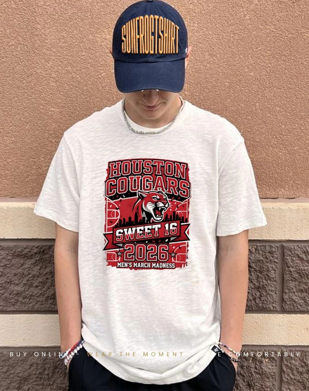 Houston Cougars Sweet 16 2026 NCAA Men’s March Madness city skyline shirt