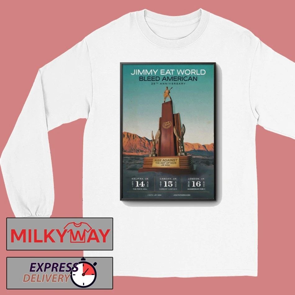 Jimmy Eat World Aug 15 2026 Cardiff UK Poster shirt
