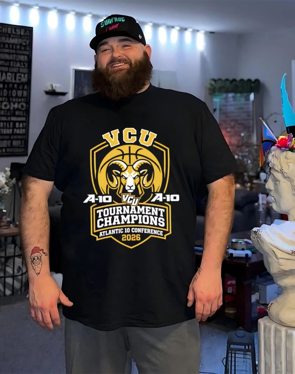 VCU Rams Basketball Atlantic 10 Champions 2026 Ram Nation Victory shirt
