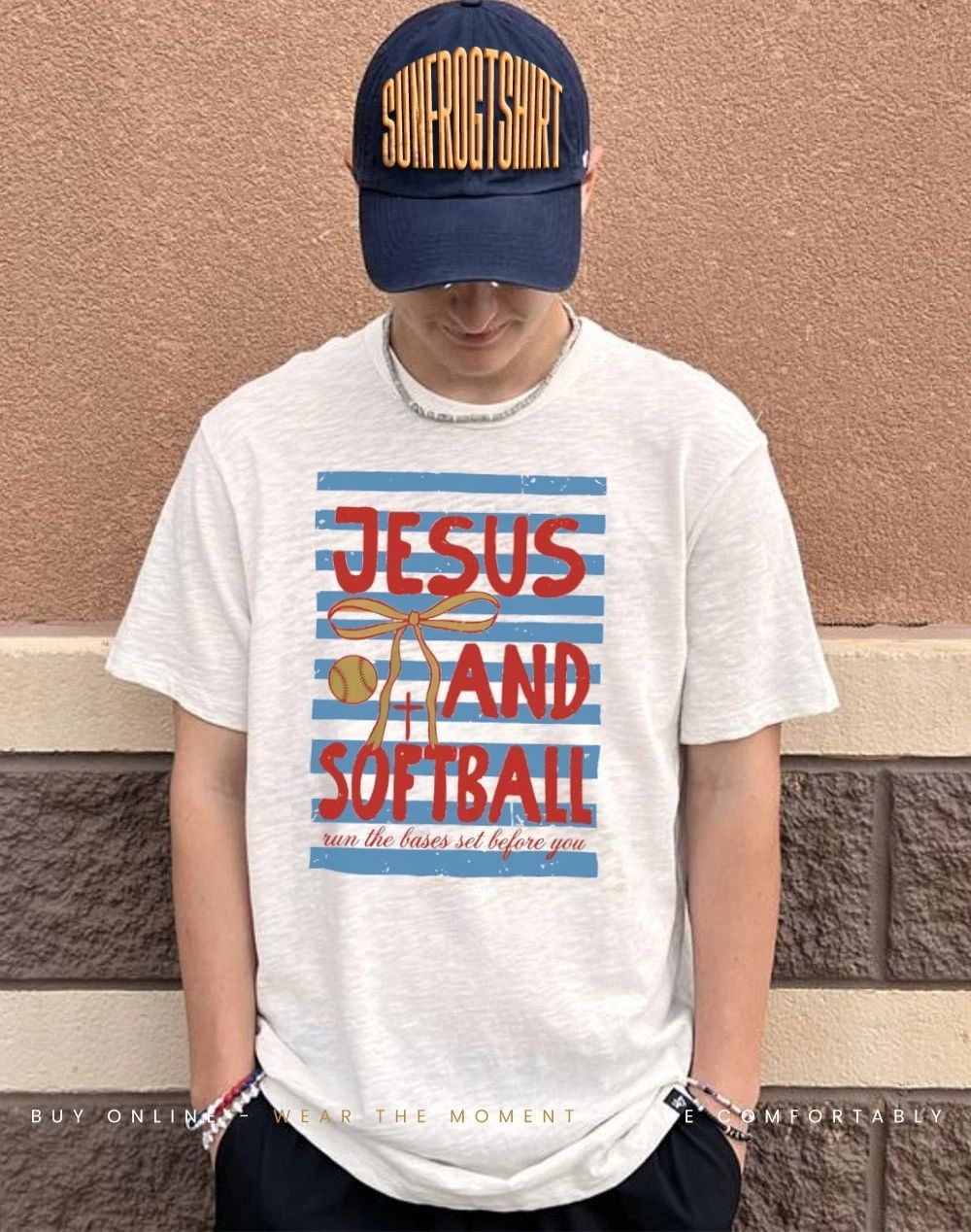 Jesus and softball run the bases set before you shirt