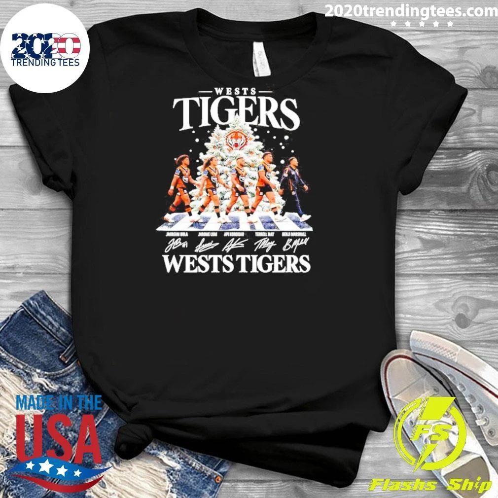 Wests Tigers Nrl 2026 Christmas Players And Signatures Shirt
