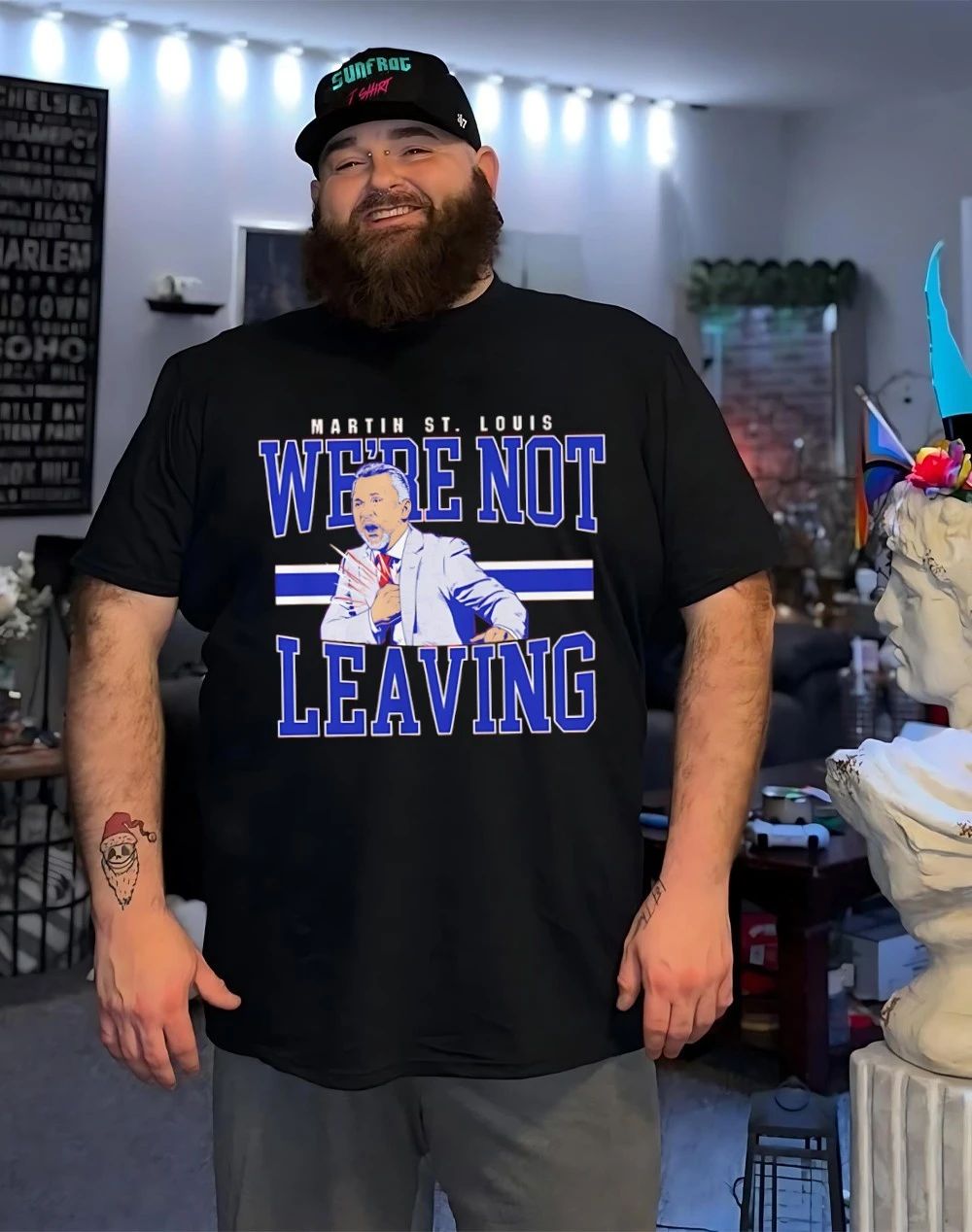 Martin St. Louis Montreal Canadiens We’re Not Leaving shirt