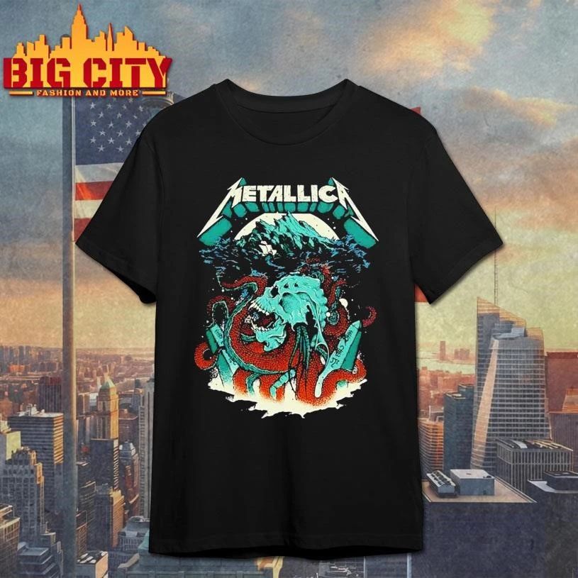 Metallica M72 World Tour 2026 Kraken Skull Head With Dates Shirt