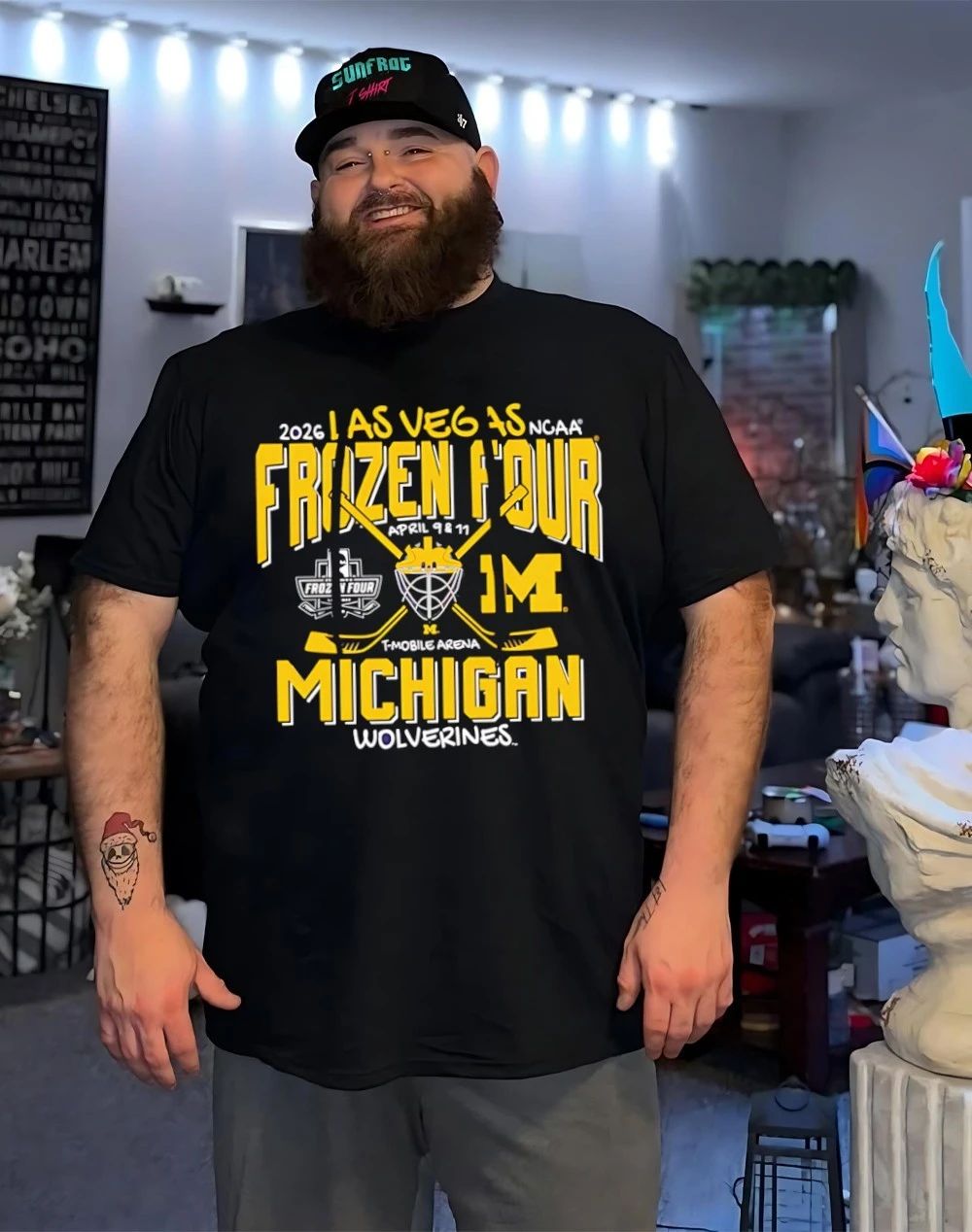 Michigan Wolverines Men’s Hockey 2026 NCAA Frozen Four Las Vegas shirt