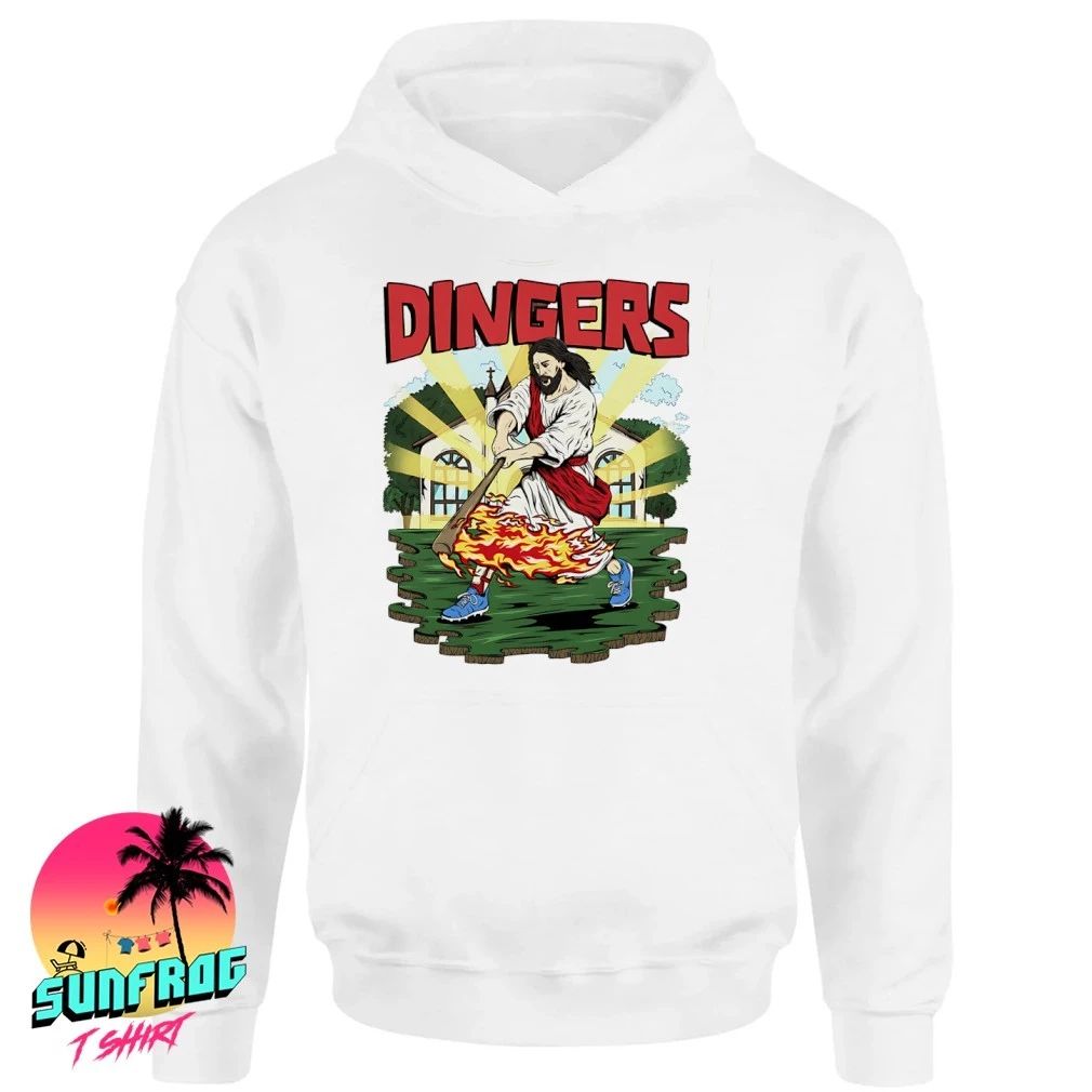 Jesus Hits Dingers Jesus Played Baseball graphic shirt
