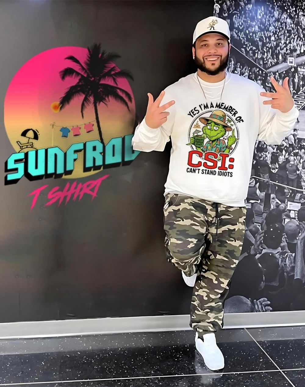 Grinch tropical punch yes I’m a member of CSI can’t stand idiots shirt