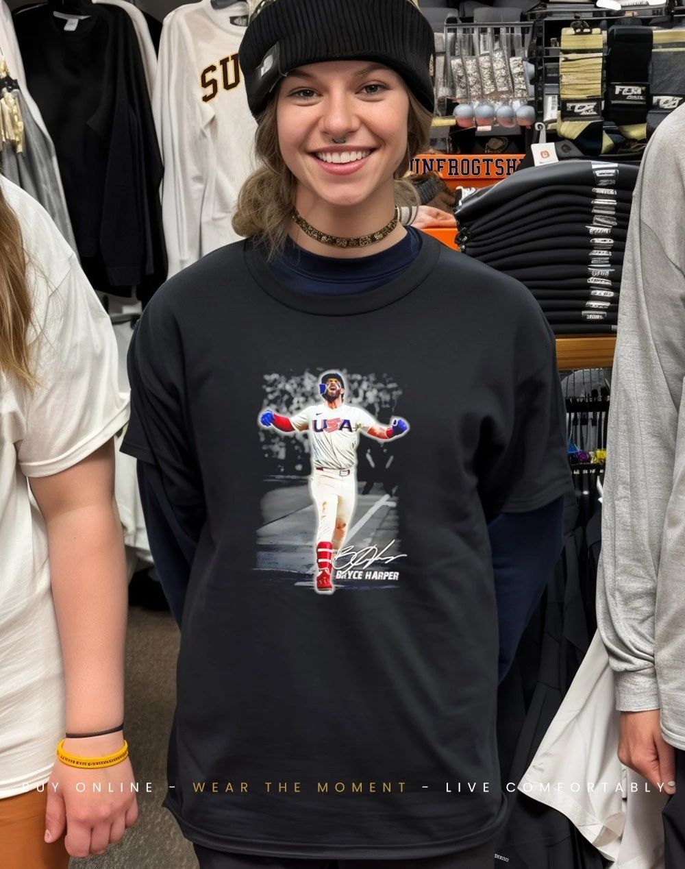 Bryce Harper USA Baseball team signature graphic ’26 shirt