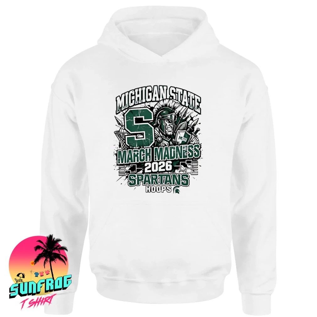 Michigan State Spartans 2026 March Madness Raw Basketball Hoops paint shirt