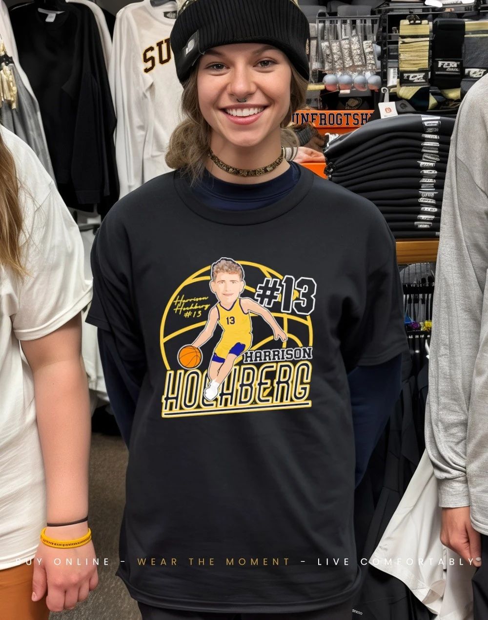 Harrison Hochberg Michigan Wolverines caricature 2026 shirt