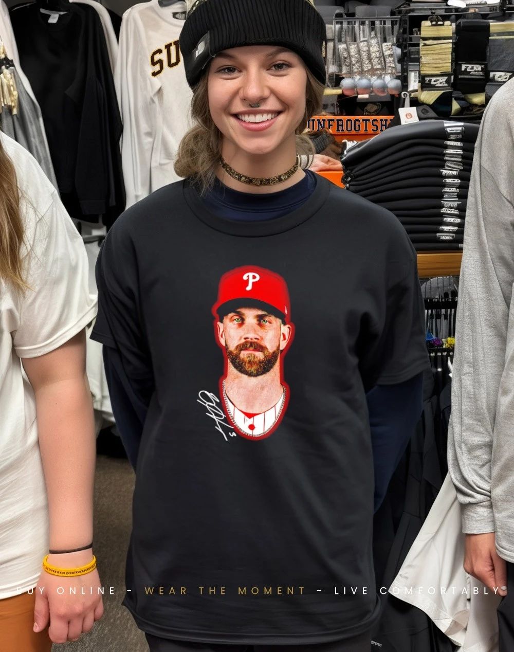 Philadelphia Phillies Bryce Harper Outerstuff Headliner signature shirt