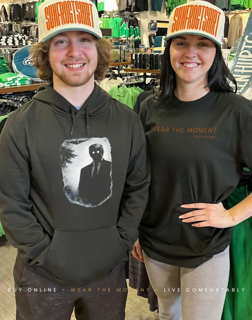 Dark Shadow Figure Mysterious Silhouette Trump shirt