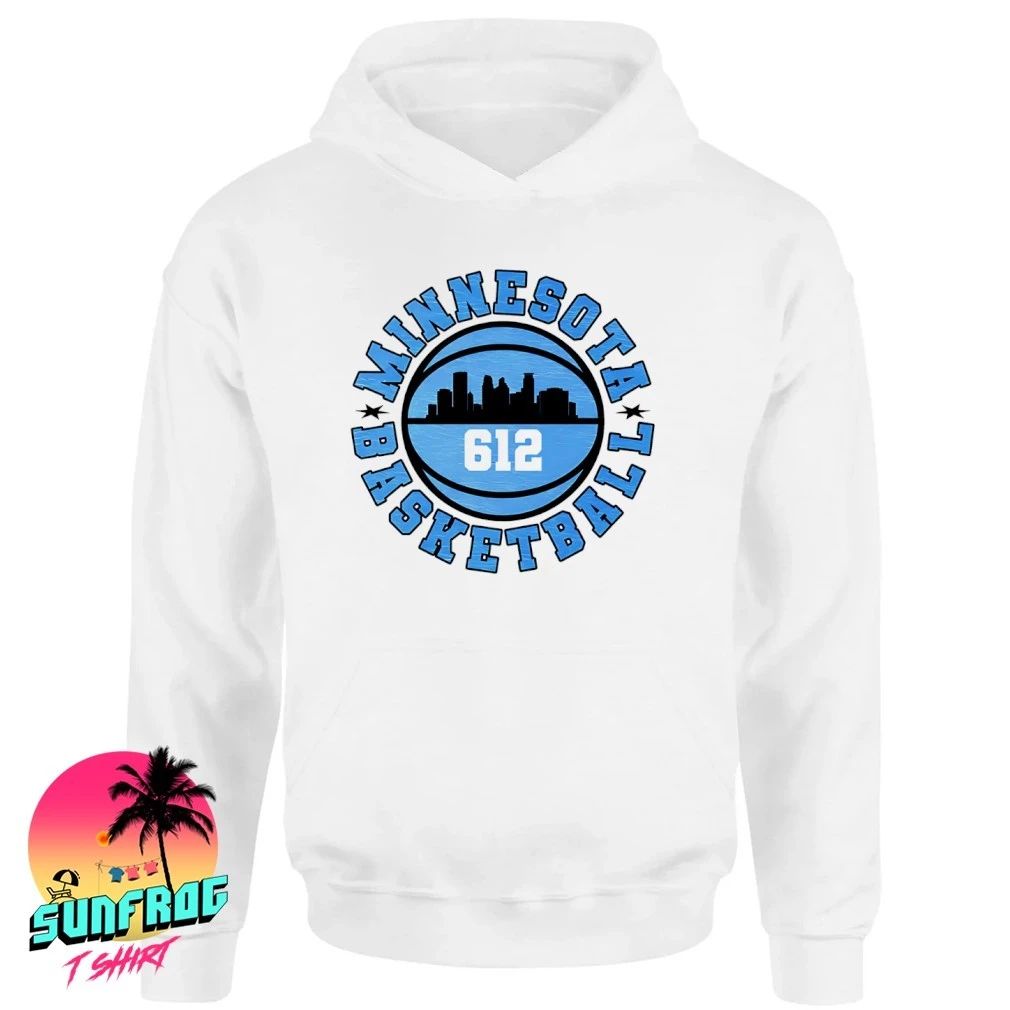 Minnesota Basketball 612 city skyline shirt