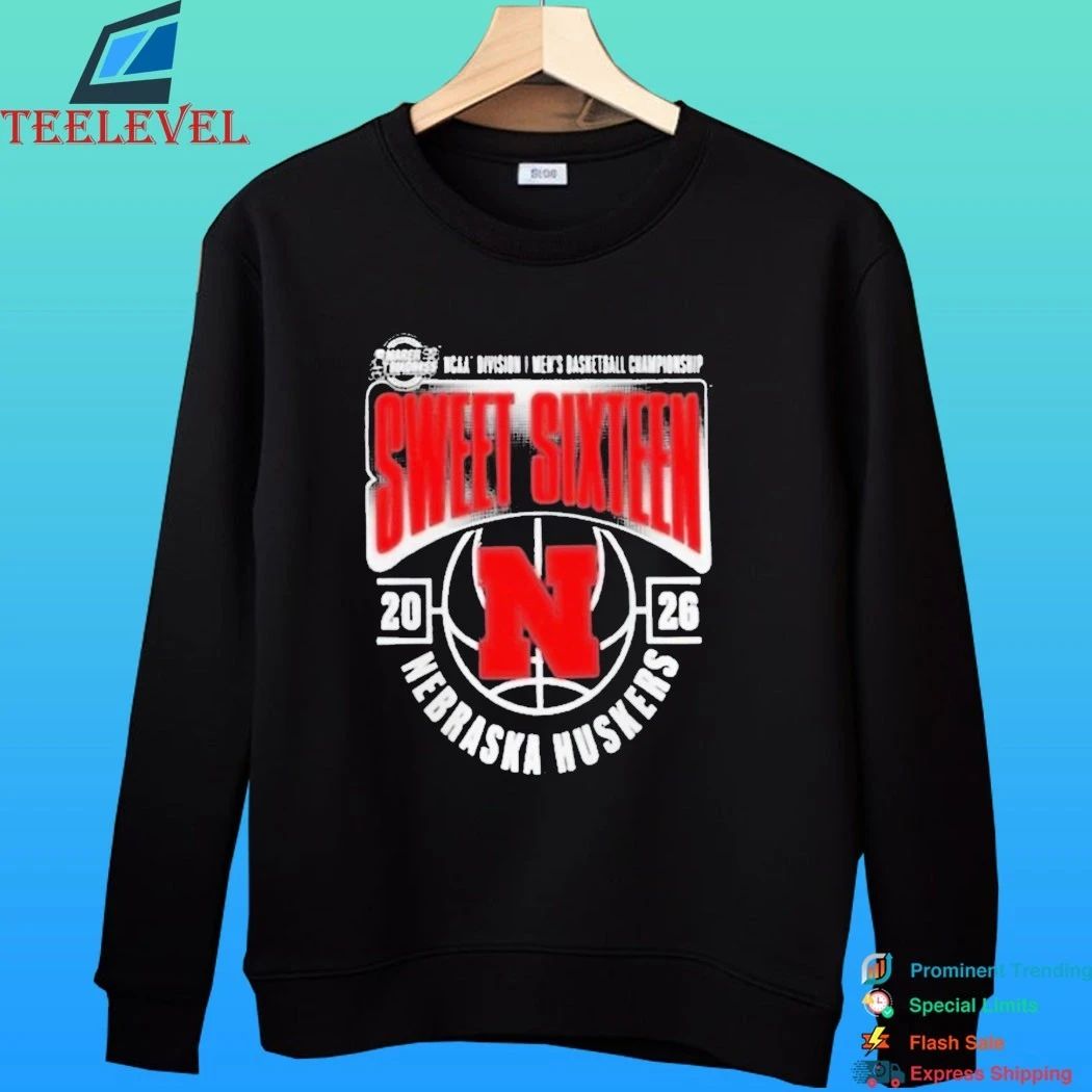 Nebraska Huskers 2026 Ncaa Men’s Basketball Tournament March Madness Sweet 16 Shirt