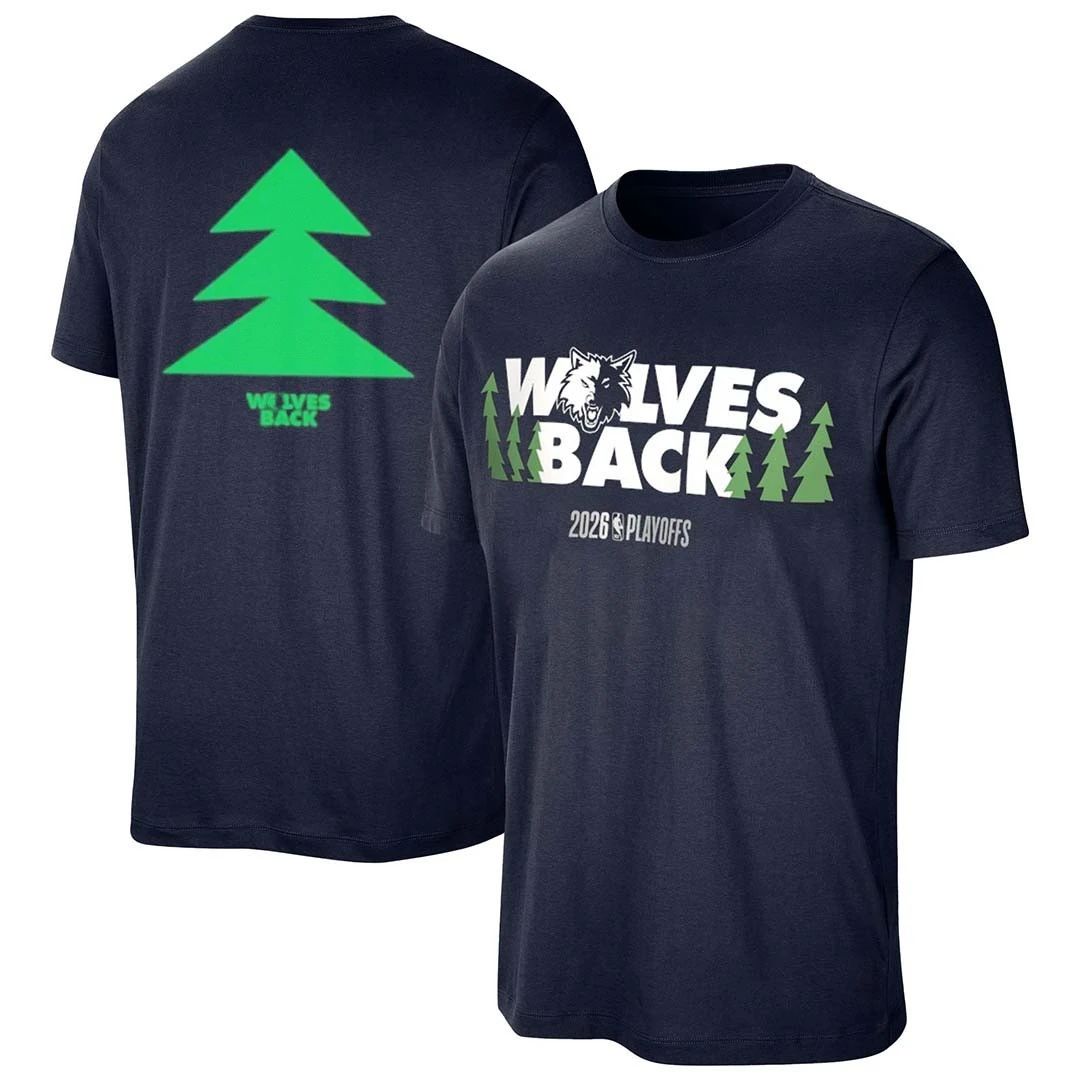 Minnesota Timberwolves Wolves back game 1 Front and Back shirt